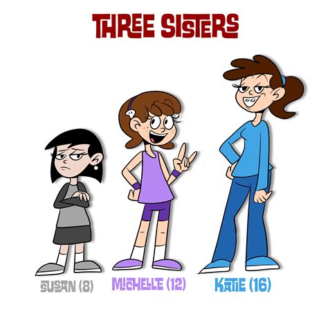 sister cartoon characters|3 siblings cartoon.